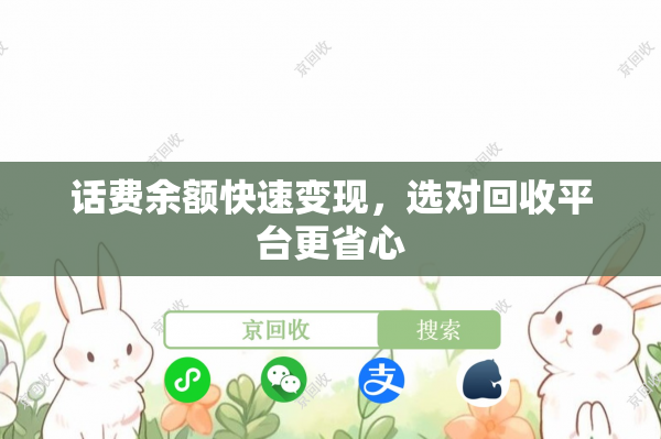 话费余额快速变现，选对回收平台更省心