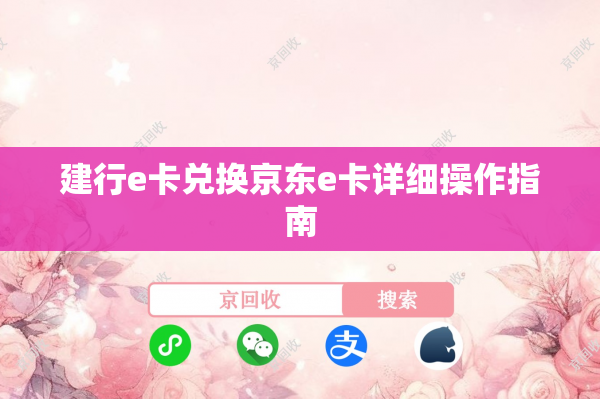 建行e卡兑换京东e卡详细操作指南